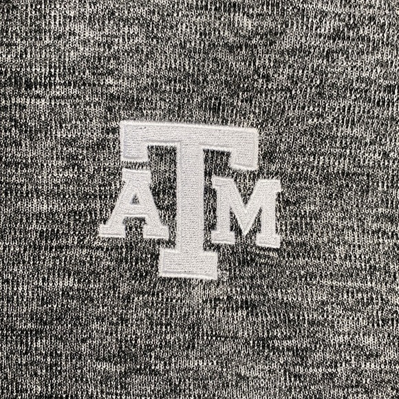 Champion quarter zip Texas A&M Aggie pullover heathered black XL football fan - Picture 4 of 9